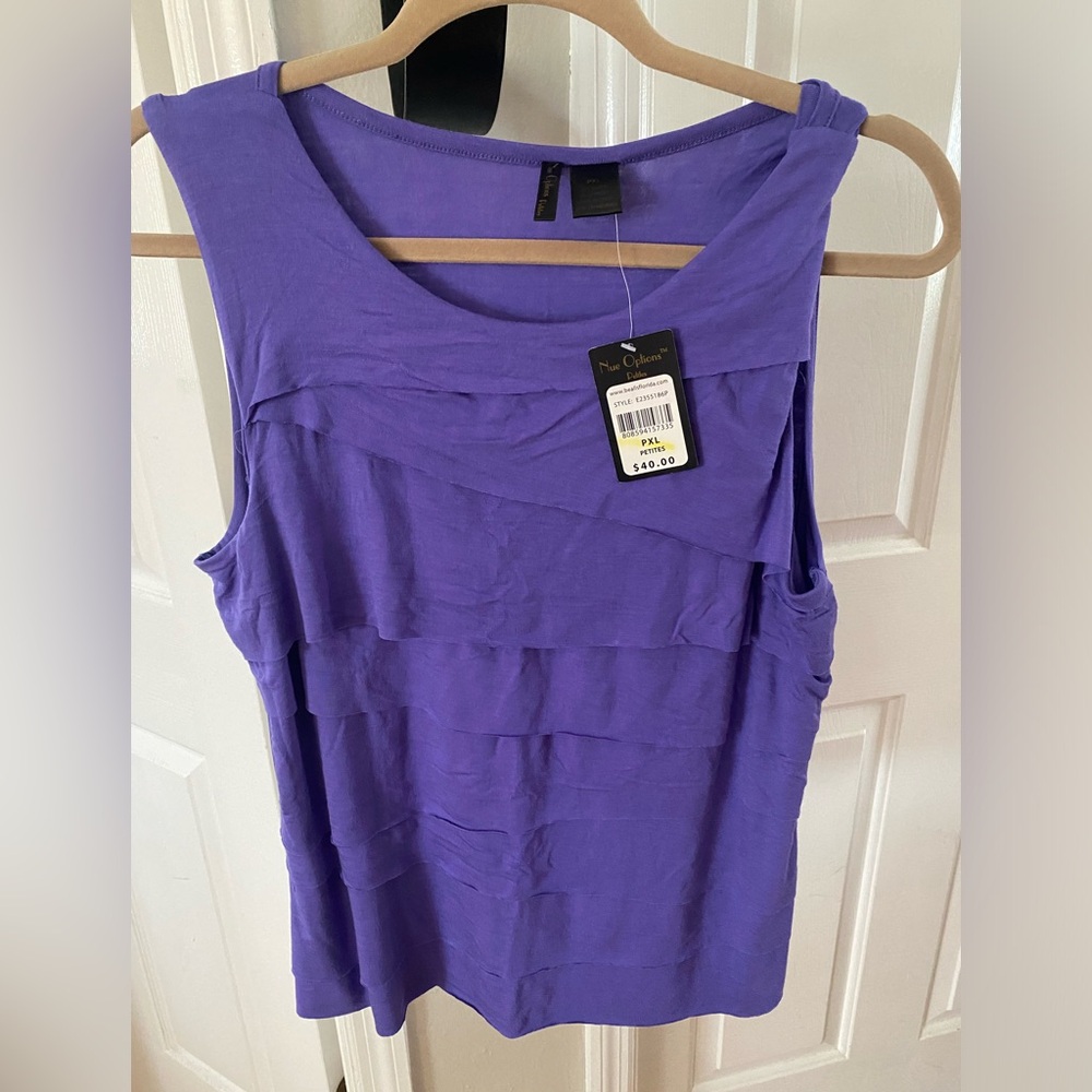Nue Options Petites/Top/Sleeveless/Women’s Petite Size XL/ Brand New